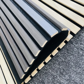 Painel de parede acústico ripado 270cm × 110cm - Acabamento de luxo