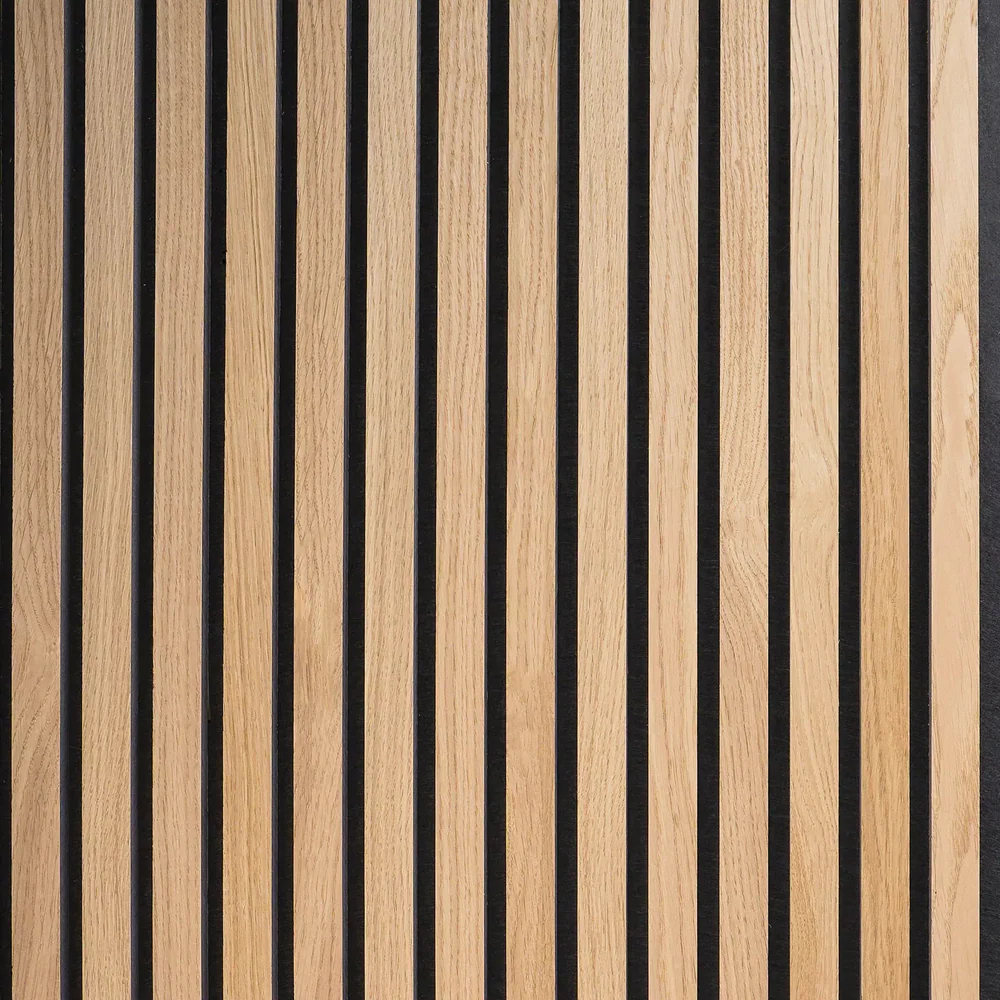 Painel de parede acústico ripado 270cm × 110cm - Acabamento de luxo